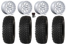 Kmc Technic 15 Wheels Gloss Machined 32 Roctane Stx Tires Can-am Defender