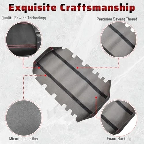 Center Console Armrest Cover for Chevy Equinox & GMC Terrain 2010-2017, Leather - Image 2 of 4