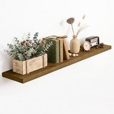 Solid Wood Floating Shelves for Wall 48 inch,Wooden Shelf Set 48inches-1P Grey