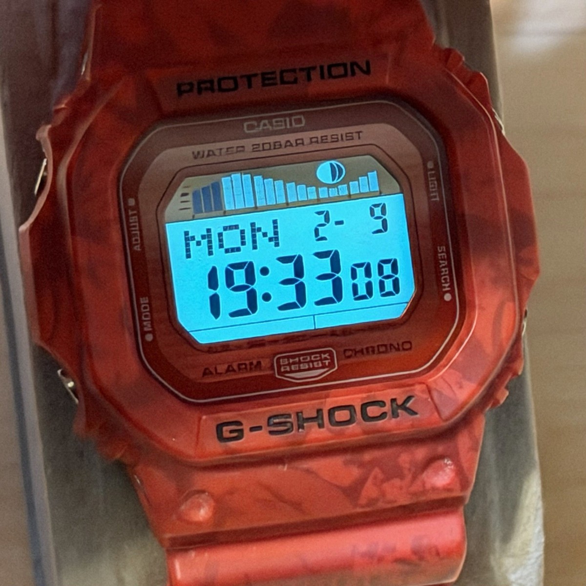 G-Shock 5600 Series Waterproof Radio Solar Digital Black for sale