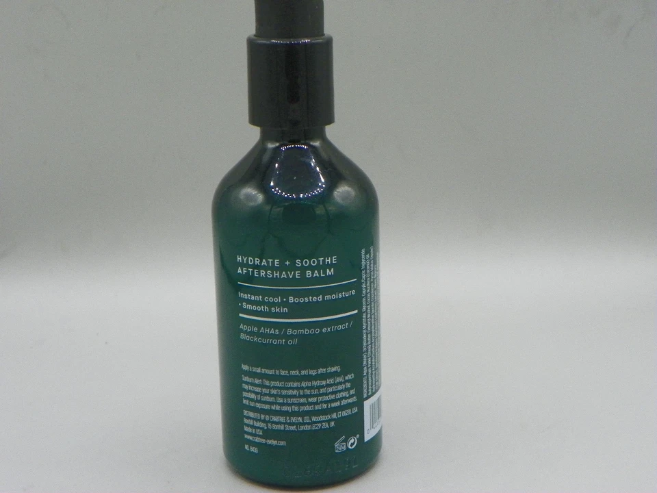 Crabtree & Evelyn Hydrate + Soothe Aftershave Balm 4.2 Fl Oz New - Image 2 of 3