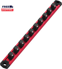 Magnetic Socket Organizer 12-inch Drive Aluminum Alloy Sockets Rail Heavy Dut Magnetic Socket Organizer 12-inch Drive Aluminum Alloy Sockets Rail Heavy Dut