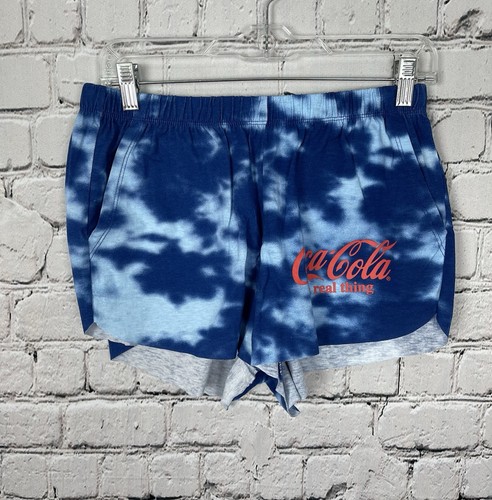 Coca-Cola Tie Dye Shorts Women's Small Blue New