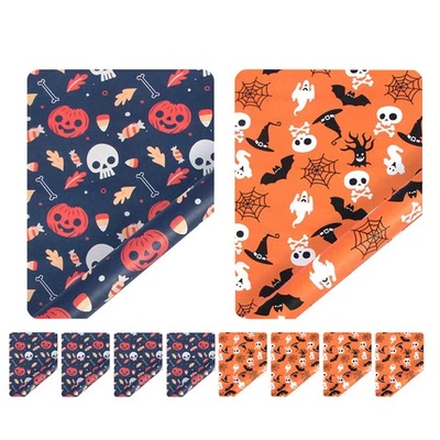 10 Pcs Papier Cadeau Pour Halloween D'emballage Bouquet Décoration D'Halloween - Photo 1/4
