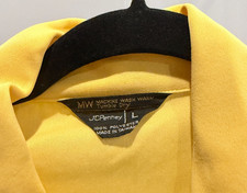 Vtg JCPenney yellow disco shirt men  s vintage 1970s camp collar