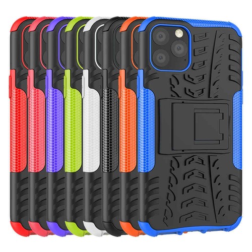 Hybrid Rubber Stand Hard Case Cover For iPhone SE 2 XR XS Max 11 Pro 6s 7 8 Plus - Photo 2 sur 37