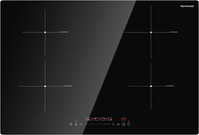 30" Induction Cooktop 7200W, 4 Burners, Timer, Touch Control  Safety Lock