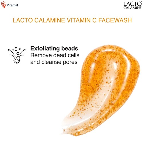 Lacto Calamina Vitamina C Jabón Facial con Aloe Vera y Niacinamida 100 ml Naranja - Imagen 3 de 4