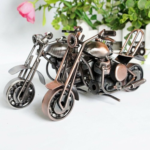 Hand Made Metal Bike Sculptures Scrambler Copper Road Bike Nuts & Bolts Gift