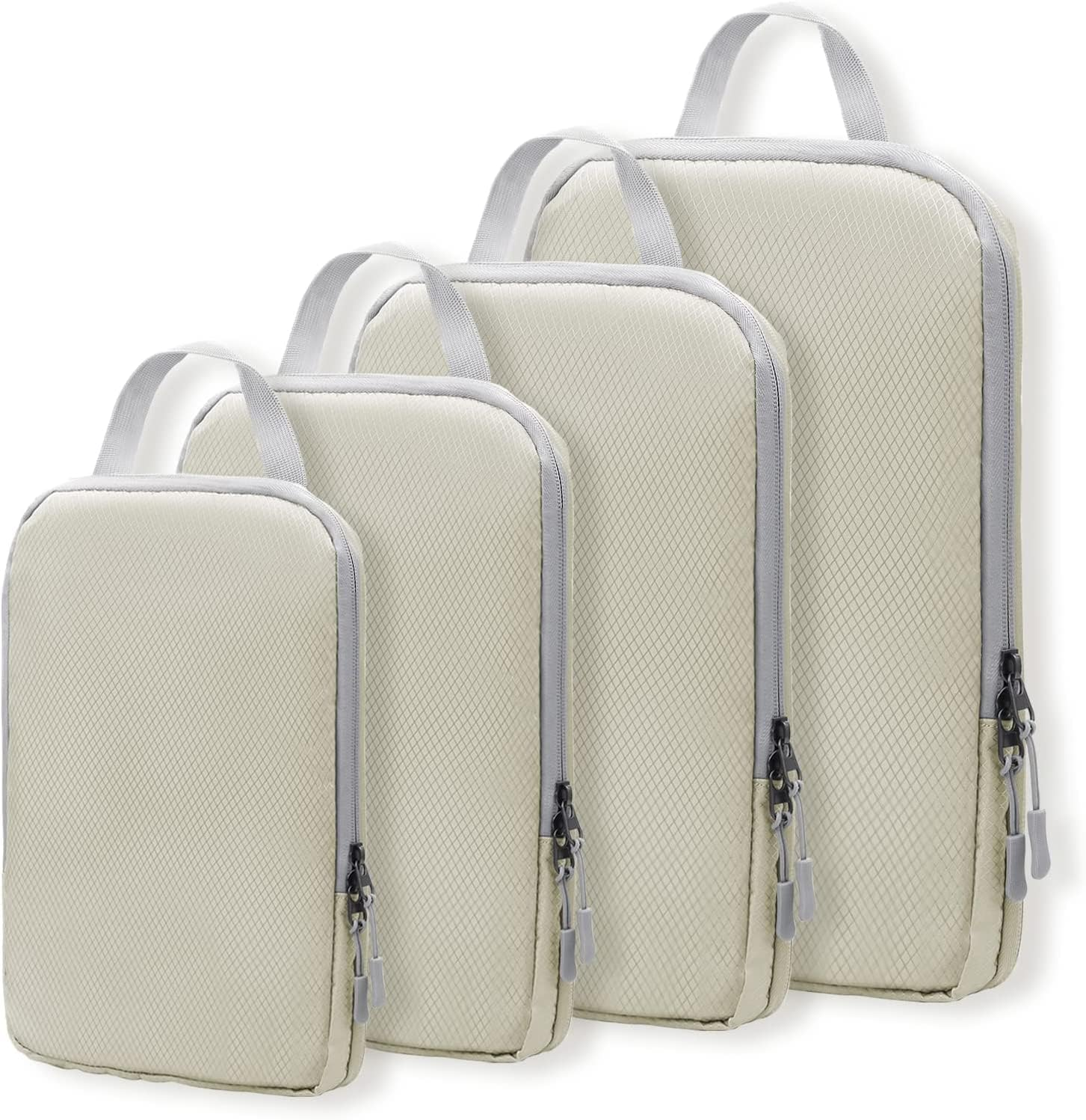 Compression Packing Cubes for Carry on Suitcases, 4Pcs a Set Compression Packing-image