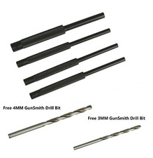 US Seller 4pc Roll Pin Punch Starter Set 1/8  , 1/16  , 3/32",5/64  Free Drill Bit