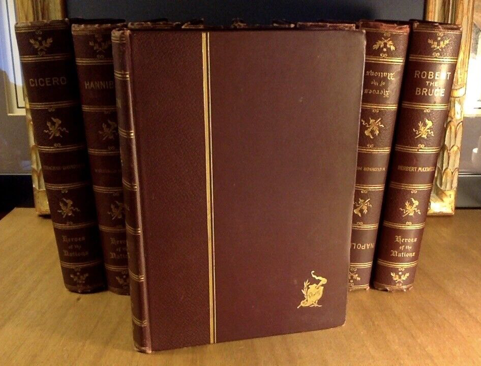 Nelson Heroes of the Nations Illustrated Antique Leather Hardcover Book