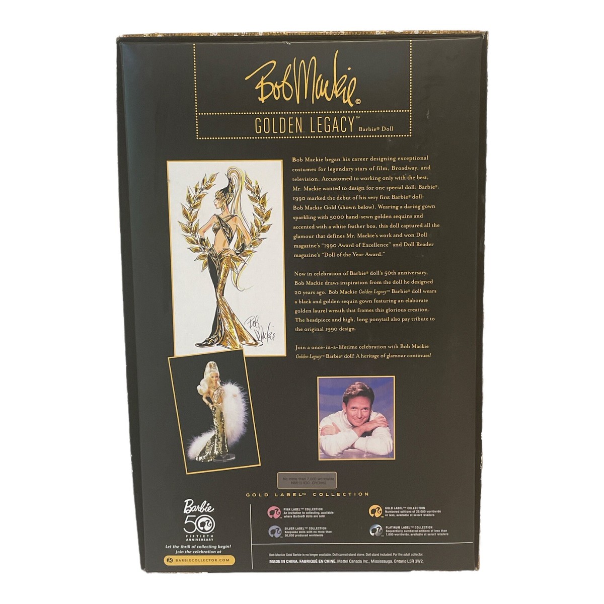 Bob Mackie GOLDEN LEGACY Barbie Doll NRFB 2009 Gold Label NEW