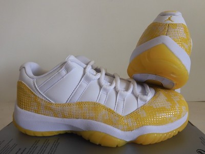 yellow and silver jordan 11