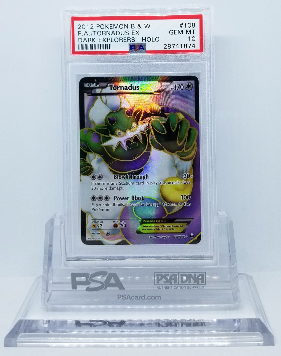 POKEMON DARK EXPLORERS TORNADUS EX #108 FULL ART PSA 10 GEM MINT