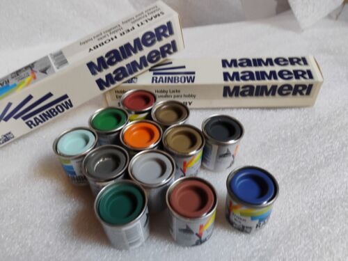 12 MAIMERI RAINBOW HOBBY ENAMEL 17 ML COLORI PER MODELLISMO - Imagen 2 de 3