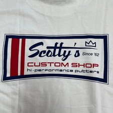 *RARE * Scotty Cameron CUSTOM SHOP Scoty's hi performance putters T-shirt Small