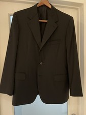 BRIONI Palatino Black Sports Jacket Blazer Super 150s Wool 54C