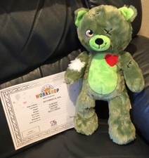 Build A Bear Plush 25th Anniversary Halloween Zombear Zombie W/Certificate NWT