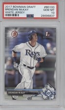 BRENDAN MCKAY 2017 Bowman Draft RC White Jersey BD100 PSA 10