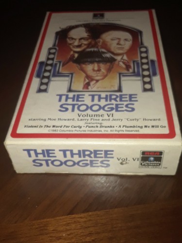 The Three Stooges Volume VI Betamax 1983 RCA Columbia Side Open - Picture 2 of 9