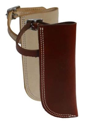 New! Showman LEATHER FLAG CARRIER HOLDER For horse parade rodeo Medium or Light