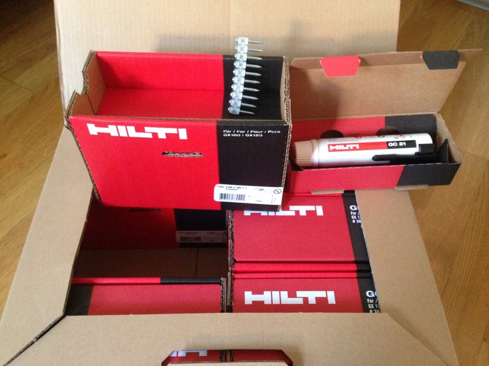 750 x clous HILTI X-GN 20MX 20mm pour GX 120 avec cartouche de gaz GC 21 - Photo 4/4