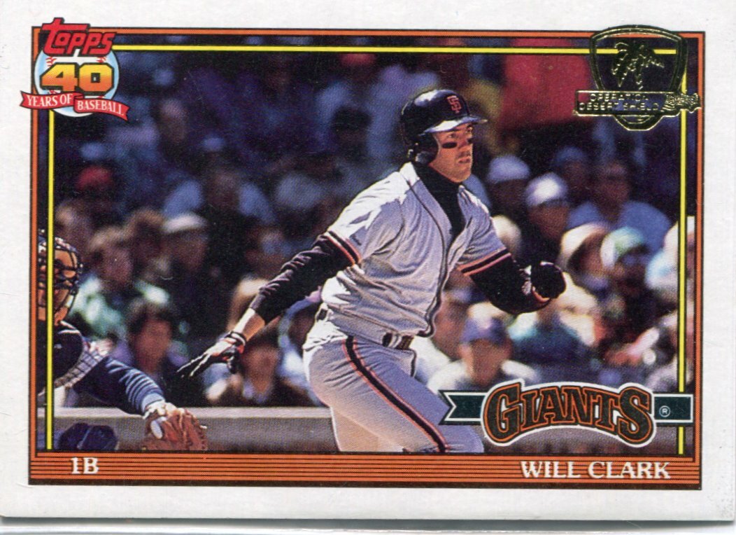 WILL CLARK - 1991 Topps Desert Shield - #500. SAN FRANCISCO GIANTS