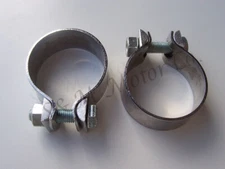 EXHAUST MUFFLER PIPE CLAMPS CLIPS 1 5/8" TRIUMPH T100 T120 BSA NORTON 70-2271