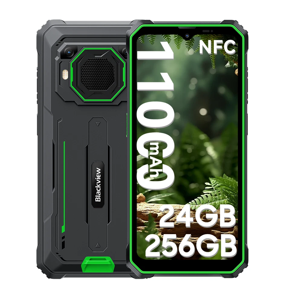 Blackview BV6200 Plus Android 14 Rugged Smartphone 6.56" 24GB+256GB 11000mAh GPS - Immagine 2 di 4