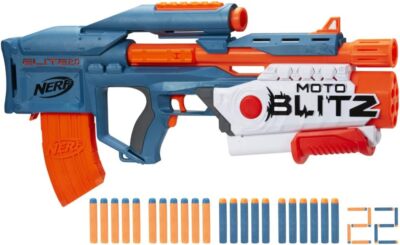 Hasbro Nerf Elite 2.0 Motoblitz Blaster 10-Dart-Abschuss 6-Dart-Airblitz-Action
