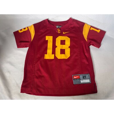 VTG USC Trojans #18 Nike Red Home Jersey Baby Toddler 2T