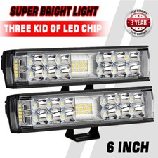 Pair 6inch 240w Led Spot Light Bar Car Pods Fog Lamp Offroad For Jeep Truck 4wd