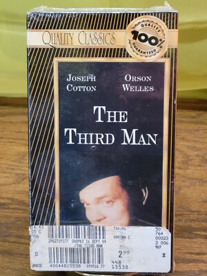 Sealed 1988 Realease The Third Man Orson Welles New In Box 1949 Black and White