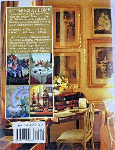 Antiques at Home by Barbara Milo Ohrbach 1st Edition Reference Book HC/DJ - Picture 2 of 9