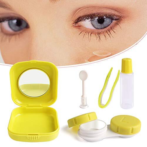 Cute Pocket Mini Contact Lens Case Travel Kit Easy Carry Mirror Container Hol... - Picture 2 of 7
