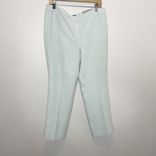 Talbots Women 12P Trouser Pants Black Straight Leg Lined Seasonless Crepe NWT