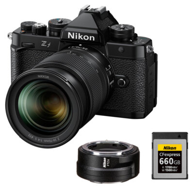 Nikon Zf Mirrorless Camera w/ 24-70mm f/4 Lens + FTZ II Adapter & Memory Card