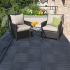 Garden Interlocking Decking Tiles - Recycled Material - 30 x 30cm, Bulk Savings