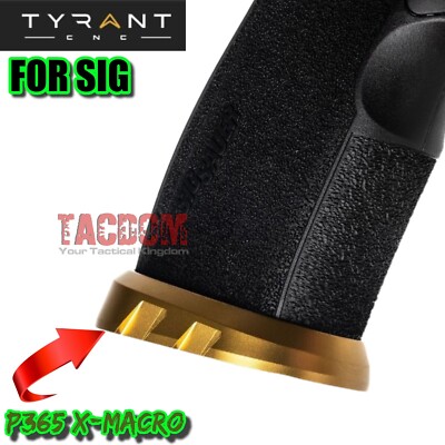 Tyrant Designs Billet 6061 Aluminum GOLD Magwell for SIG P365 X