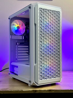 Custom White Gaming Desktop PC Intel Core i5 8GB 1TB + SSD Nvidia Quadro K2000