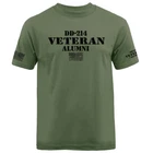 DD214 Alumni US Army Military Veteran American Pride Graphic T-shirt
