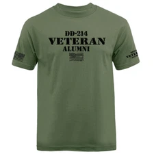 DD214 Alumni US Army Military Veteran American Pride Graphic T-shirt