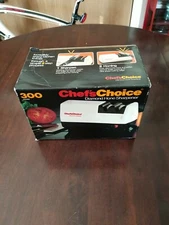 Chef's Choice Diamond Hone Electric Knife Sharpener Model 300 Two Stage Tested