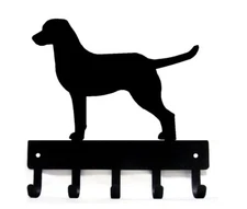 Chesapeake Bay Retriever Dog Leash hanger Key Rack holder 5 hooks Made 6 inch SM