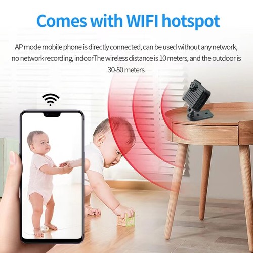 Mini 1080P Camera WiFi Portable Smart Security Cam Night Vision Motion Detection - Picture 9 of 24