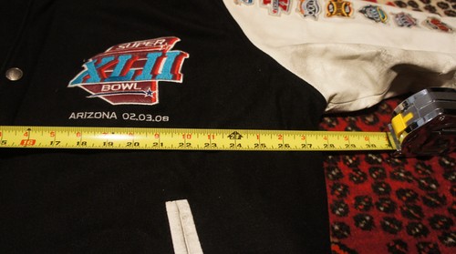 GIACCA LETTERMAN SUPERBOWL XLII (2008) TAGLIA XL - Foto 11 di 12
