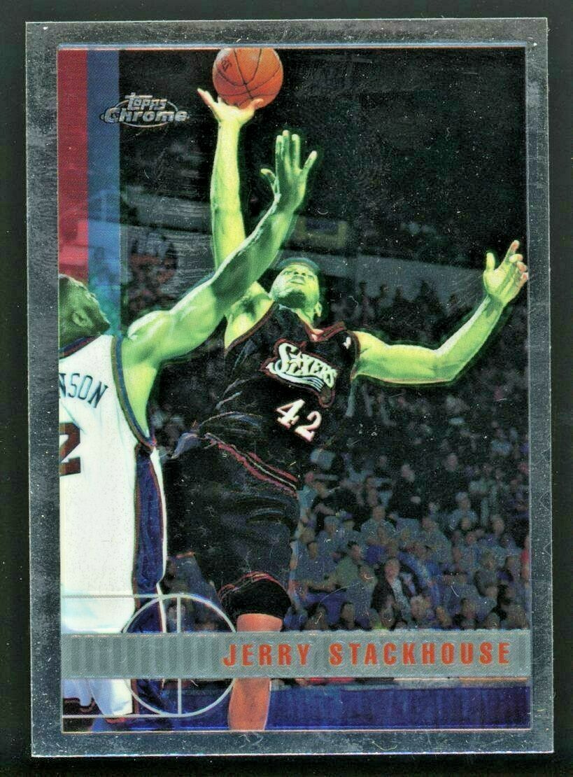 1997-98 Topps Chrome Jerry Stackhouse Card #204