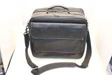 Targus Vintage Leather Black Business Travel Case Laptop Multi-Use Padded