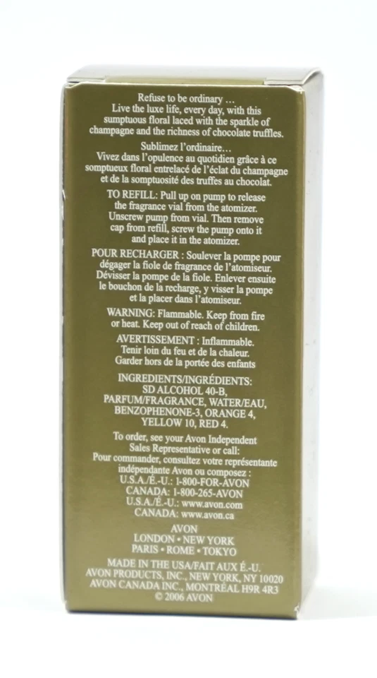 Pulverizador de oro Avon Extraordinary eau de parfum con relleno .3 oz descontinuado nuevo en caja Foto 4 de 4